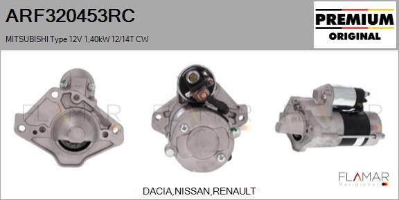 FLAMAR ARF320453RC - Démarreur droxauto.com