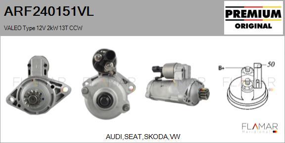 FLAMAR ARF240151VL - Démarreur droxauto.com