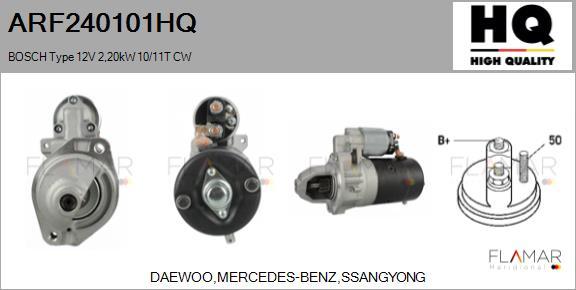 FLAMAR ARF240101HQ - Démarreur droxauto.com