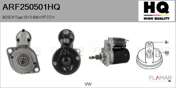 FLAMAR ARF250501HQ - Démarreur droxauto.com