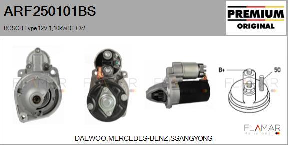 FLAMAR ARF250101BS - Démarreur droxauto.com