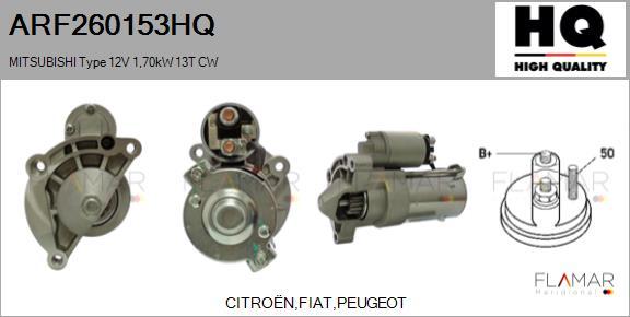 FLAMAR ARF260153HQ - Démarreur droxauto.com