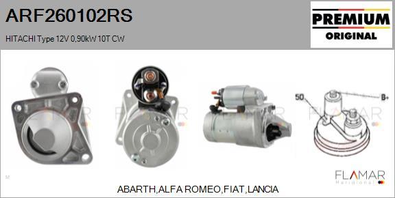 FLAMAR ARF260102RS - Démarreur droxauto.com