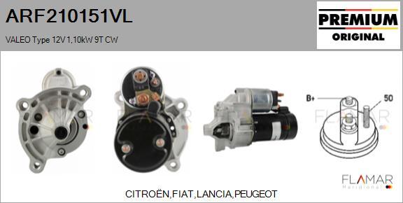 FLAMAR ARF210151VL - Démarreur droxauto.com