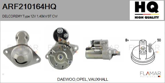 FLAMAR ARF210164HQ - Démarreur droxauto.com
