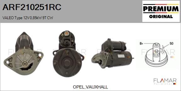 FLAMAR ARF210251RC - Démarreur droxauto.com