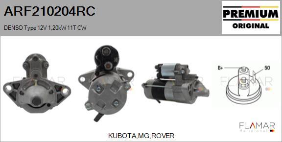 FLAMAR ARF210204RC - Démarreur droxauto.com