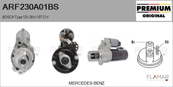 FLAMAR ARF230A01BS
 - Démarreur droxauto.com