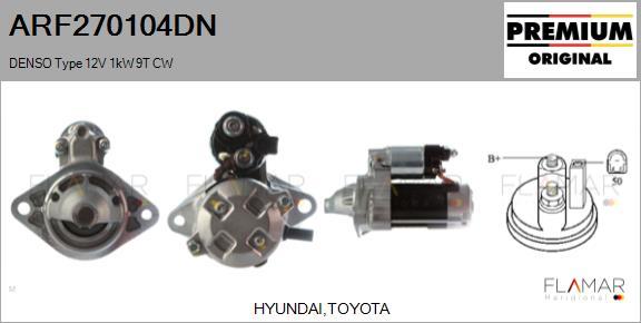 FLAMAR ARF270104DN - Démarreur droxauto.com