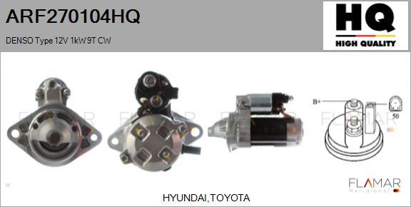 FLAMAR ARF270104HQ - Démarreur droxauto.com