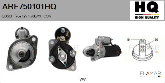 FLAMAR ARF750101HQ - Démarreur droxauto.com