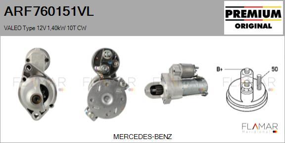 FLAMAR ARF760151VL - Démarreur droxauto.com
