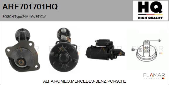 FLAMAR ARF701701HQ - Démarreur droxauto.com