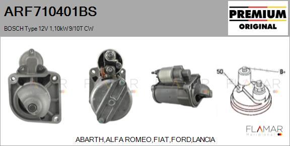FLAMAR ARF710401BS - Démarreur droxauto.com