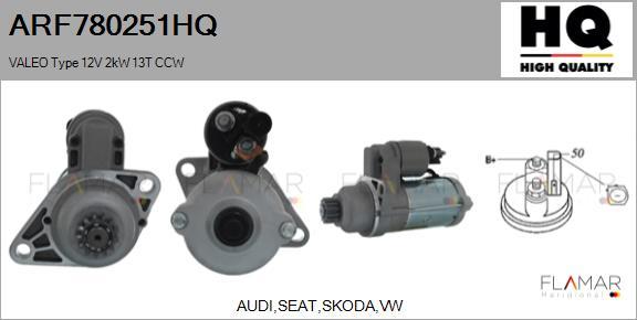 FLAMAR ARF780251HQ - Démarreur droxauto.com