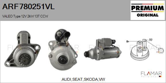 FLAMAR ARF780251VL - Démarreur droxauto.com