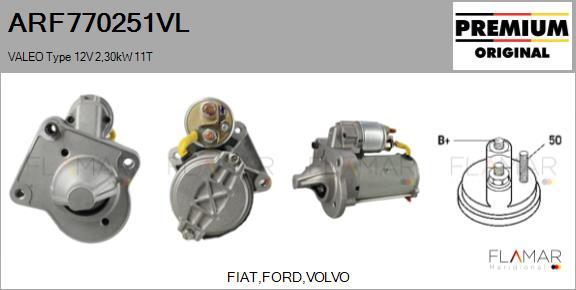 FLAMAR ARF770251VL - Démarreur droxauto.com
