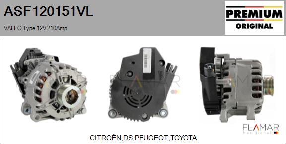 FLAMAR ASF120151VL - Générateur démarreur droxauto.com