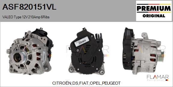 FLAMAR ASF820151VL - Générateur démarreur droxauto.com