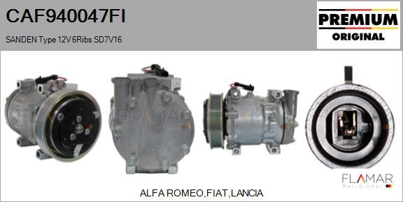 FLAMAR CAF940047FI - Compresseur, climatisation droxauto.com
