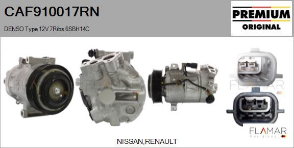 FLAMAR CAF910017RN - Compresseur, climatisation droxauto.com