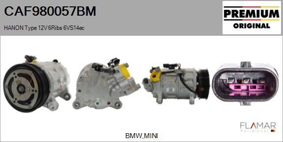 FLAMAR CAF980057BM - Compresseur, climatisation droxauto.com