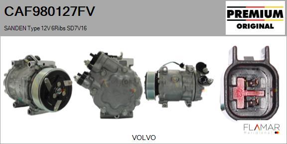 FLAMAR CAF980127FV - Compresseur, climatisation droxauto.com