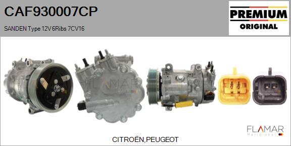 FLAMAR CAF930007CP - Compresseur, climatisation droxauto.com