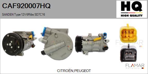 FLAMAR CAF920007HQ - Compresseur, climatisation droxauto.com