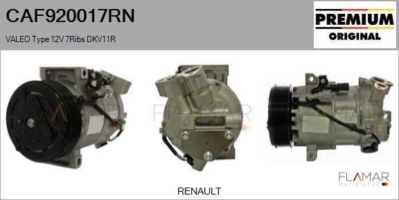 FLAMAR CAF920017RN - Compresseur, climatisation droxauto.com
