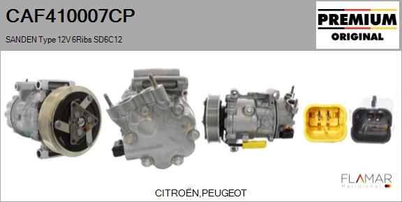 FLAMAR CAF410007CP - Compresseur, climatisation droxauto.com