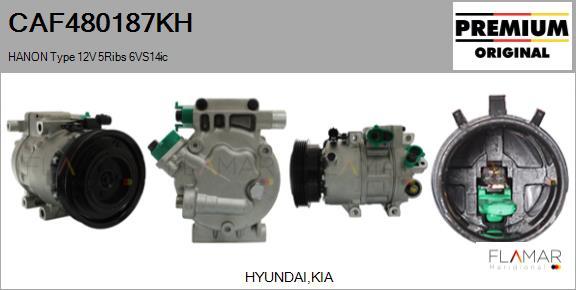 FLAMAR CAF480187KH - Compresseur, climatisation droxauto.com