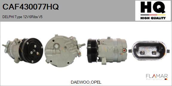 FLAMAR CAF430077HQ - Compresseur, climatisation droxauto.com