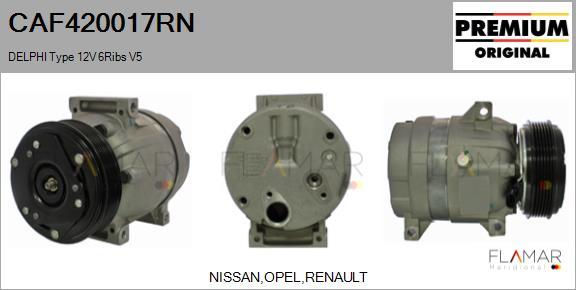 FLAMAR CAF420017RN - Compresseur, climatisation droxauto.com