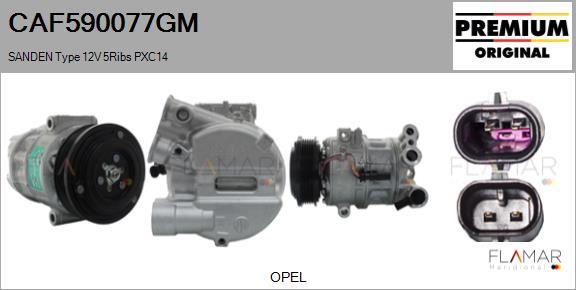 FLAMAR CAF590077GM - Compresseur, climatisation droxauto.com