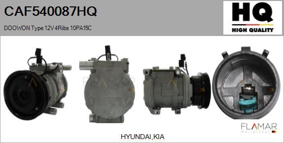 FLAMAR CAF540087HQ - Compresseur, climatisation droxauto.com