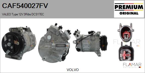 FLAMAR CAF540027FV - Compresseur, climatisation droxauto.com
