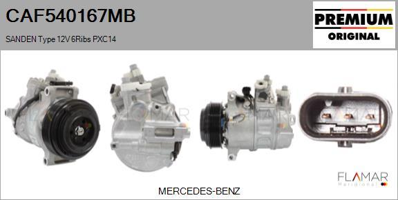 FLAMAR CAF540167MB - Compresseur, climatisation droxauto.com