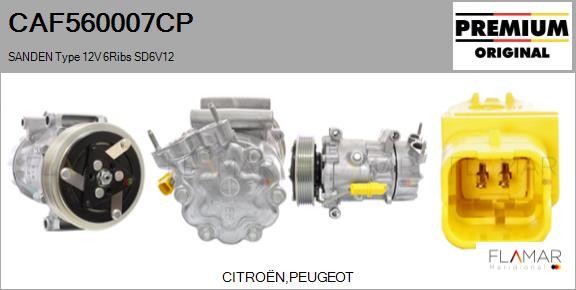 FLAMAR CAF560007CP - Compresseur, climatisation droxauto.com
