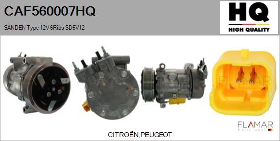 FLAMAR CAF560007HQ - Compresseur, climatisation droxauto.com