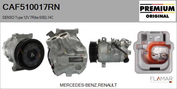 FLAMAR CAF510017RN - Compresseur, climatisation droxauto.com