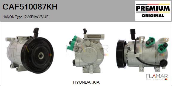FLAMAR CAF510087KH - Compresseur, climatisation droxauto.com