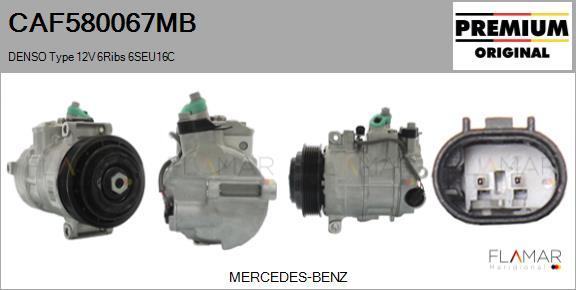 FLAMAR CAF580067MB - Compresseur, climatisation droxauto.com