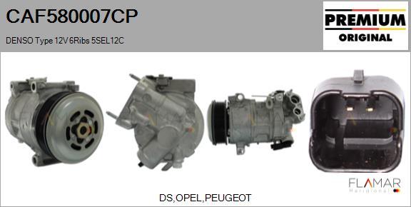 FLAMAR CAF580007CP - Compresseur, climatisation droxauto.com