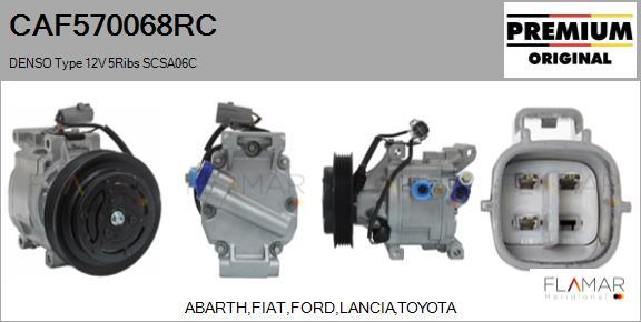 FLAMAR CAF570068RC - Compresseur, climatisation droxauto.com