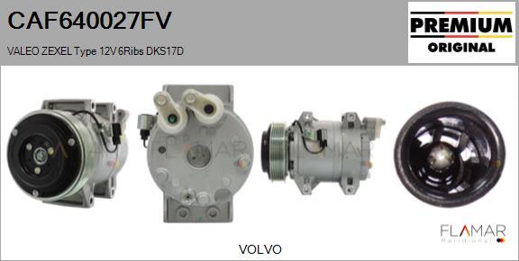 FLAMAR CAF640027FV - Compresseur, climatisation droxauto.com