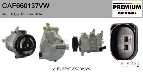 FLAMAR CAF660137VW - Compresseur, climatisation droxauto.com