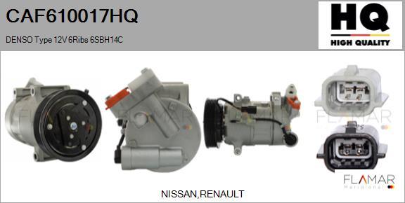 FLAMAR CAF610017HQ - Compresseur, climatisation droxauto.com