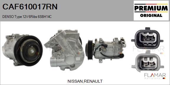 FLAMAR CAF610017RN - Compresseur, climatisation droxauto.com