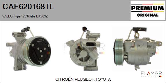 FLAMAR CAF620168TL - Compresseur, climatisation droxauto.com